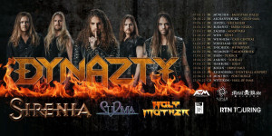 Beitragsbild des Blogbeitrags DYNAZTY – Melodic-Metalsturm durch Europa – im April 2022 auf großer Tour mit SIRENIA, SURMA und HOLY MOTHER 