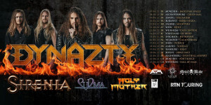 Beitragsbild des Blogbeitrags DYNAZTY – Melodic-Metalsturm durch Europa – im April 2022 auf großer Tour mit SIRENIA, SURMA und HOLY MOTHER
