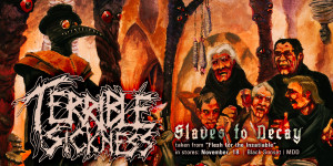 Beitragsbild des Blogbeitrags Terrible Sickness: Lyricvideo zu „Slaves To Decay“ online 