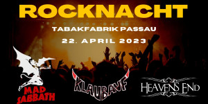 Beitragsbild des Blogbeitrags Konzertankündigung-                                      PASSAUER ROCKNACHT 22.04.2023 