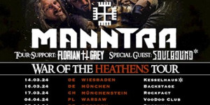 Beitragsbild des Blogbeitrags MANNTRA – Endgültige Tourdates der 2024er „War of the Heathens“- Headlinertour bekanntgegeben !