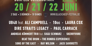 Beitragsbild des Blogbeitrags 9. blacksheep Festival, Donnerstag, 20. Juni, bis Samstag, 22. Juni 2024 in Bad Rappenau-Bonfeld