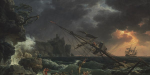 Beitragsbild des Blogbeitrags Claude Joseph Vernet und die Dramatik des Augenblicks.