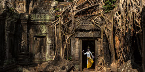 Beitragsbild des Blogbeitrags Ta Prohm – dem Dschungel entrissen