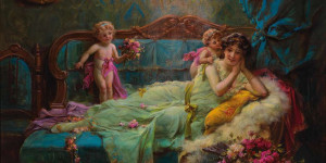 Beitragsbild des Blogbeitrags Hans Zatzka – Die Linie zwischen Kunst und Kitsch