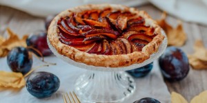 Beitragsbild des Blogbeitrags Birnen- & Zwetschgenfleck – ein tolles Herbstrezept 