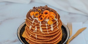 Beitragsbild des Blogbeitrags Kürbispfannkuchen – gesund und lecker