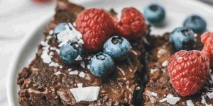 Beitragsbild des Blogbeitrags Beste vegane Brownies mit Kichererbsen 