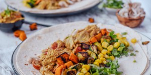 Beitragsbild des Blogbeitrags Jackfruit pulled pork from scratch – vegan 