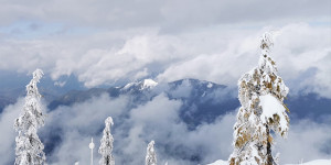 Beitragsbild des Blogbeitrags Wintereinbruch am Laglsberg – Ski-und Wandertour in Oberösterreich 