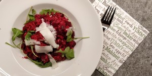 Beitragsbild des Blogbeitrags Rote Rüben Risotto