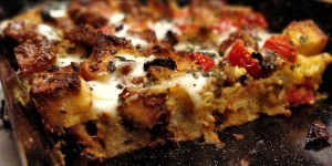 Beitragsbild des Blogbeitrags Ciabatta-Salsiccia-Auflauf