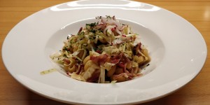 Beitragsbild des Blogbeitrags Tiroler Kraut & Speck-Nudeln 