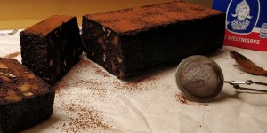 Beitragsbild des Blogbeitrags Käferbohnen-Kuchen mit Feigen und Nüssen 