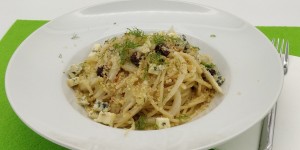 Beitragsbild des Blogbeitrags Spaghetti mit geschmortem Fenchel