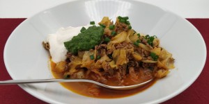 Beitragsbild des Blogbeitrags Paprikakraut mit Faschiertem