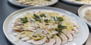 Beitragsbild des Blogbeitrags Champignon-Zitronen-Carpaccio