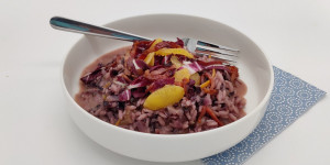 Beitragsbild des Blogbeitrags Radicchio-Risotto
