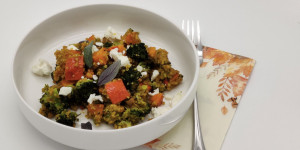 Beitragsbild des Blogbeitrags Kürbis-Brokkoli-Quinoa
