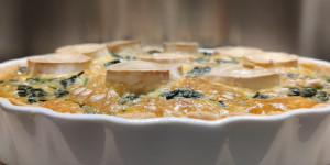 Beitragsbild des Blogbeitrags Quiche aux épinards frais et chèvre  