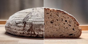 Beitragsbild des Blogbeitrags Roggen-Dinkel-Gewürzbrot {Sauerteigbrot}