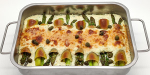 Beitragsbild des Blogbeitrags Cannelloni agli asparagi con salsa di ricotta