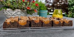 Beitragsbild des Blogbeitrags Mohn-Marillen-Streusel-Kuchen 