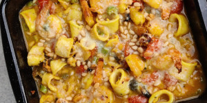 Beitragsbild des Blogbeitrags Frutti di mare e verdure al forno
