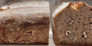Beitragsbild des Blogbeitrags Maroni-Walnuss-Brot {Sauerteigbrot}
