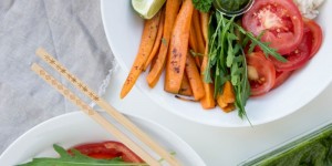 Beitragsbild des Blogbeitrags Kräuter-Pesto|Ein leckeres Topping für meine Reis-Bowl