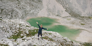 Beitragsbild des Blogbeitrags Dachstein Hüttentour mit Kindern: Tag 2 – Eisseen & Wiesberghaus 