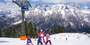 Beitragsbild des Blogbeitrags Winterurlaub in Leogang mit Kindern
