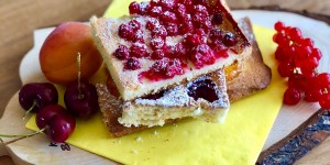 Beitragsbild des Blogbeitrags Fruchtiger Obstkuchen für heiße Sommertage