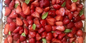Beitragsbild des Blogbeitrags Hausgemachtes Erdbeertiramisu