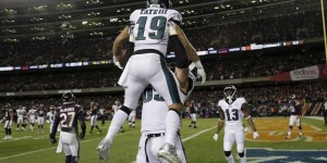 Beitragsbild des Blogbeitrags NFL Wild Cards: Titelverteidiger Philadelphia schlägt Chicago 