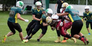 Beitragsbild des Blogbeitrags Durchwachsenes Football-Wochenende für Telfs Patriots