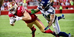 Beitragsbild des Blogbeitrags Hawks schlagen Niners: Kein NFL Team mehr ungeschlagen