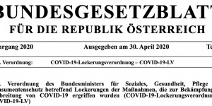 Beitragsbild des Blogbeitrags Update Coronakrise: Verordnung Lockerung Sportbetrieb