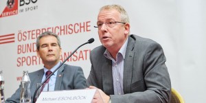 Beitragsbild des Blogbeitrags Club ORF SPORT mit AFBÖ Präsident Eschlböck und Teamchef Sommer 