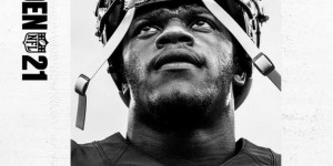 Beitragsbild des Blogbeitrags NFL MVP Jackson am Cover von Madden 21