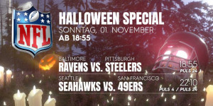 Beitragsbild des Blogbeitrags NFL Halloween-MATCHDAY auf PULS 24 und PULS 4