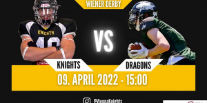 Beitragsbild des Blogbeitrags AFL DIV1-LIVE: Vienna Knights vs. Danube Dragons 2
