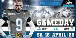 Beitragsbild des Blogbeitrags AFL Division 3 LIVE: Huskies Wels vs. Pongau Ravens