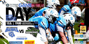 Beitragsbild des Blogbeitrags AFL Division 1 LIVE: Styrian Bears vs. Styrian Hurricanes 