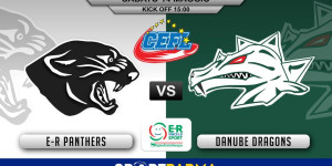 Beitragsbild des Blogbeitrags CEFL LIVE: Parma Panthers vs. Danube Dragons 