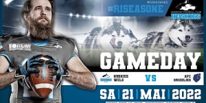 Beitragsbild des Blogbeitrags AFL Division 3 LIVE: Huskies Wels vs. AFC Grizzlies 