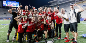 Beitragsbild des Blogbeitrags World Games 2022: Guter Start der Flagfootball-Nationalteams 