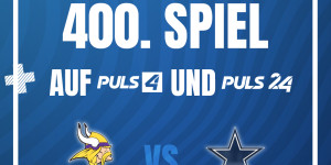 Beitragsbild des Blogbeitrags Jubiläum: 400. NFL Livespiel am Sonntag auf PULS 4 