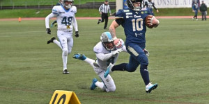 Beitragsbild des Blogbeitrags Huskies gingen bei den Rams baden