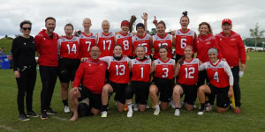 Beitragsbild des Blogbeitrags Flag Football EM 2023: Österreichs Herren und Damen im EM-Viertelfinale 